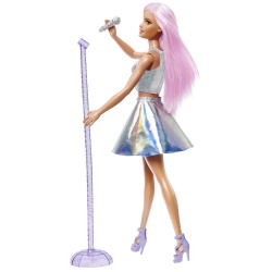 BARBIE PAPUSA BARBIE YOU CAN BE SET BARBIE STAR POP SI MICROFON - Img 2
