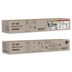 Barkan Mobile TV Mount Cart 13"-65" - Img 12