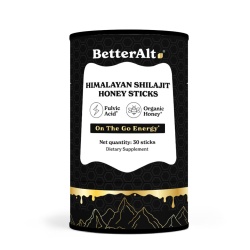 Better Alt Himalayan Shilajit Honey Sticks, Pliculete De Shilajit Din Himalaya Si Miere Cu 75% Acid Fulvic, 30 Pliculete - Img 2