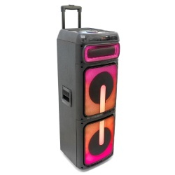 BOXA PORTABILA 2X10"/25CM 400W RMS CU USB/SD/BLUETOOTH - Img 3