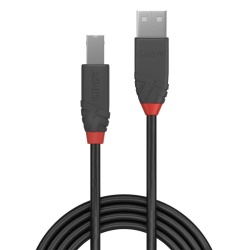 Cablu Lindy 3m USB 2.0 Type A to B Anthr - Img 2