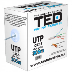 Cablu utp cat 5 cca 0.5mm 305m ted electric - Img 3