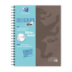 CAIET ORGANIZATOR OXFORD EUROPEANBOOK STUDENTS, A4+ 120F, HARTIE OPTIK 90G/MP, SPIRA DUBLA, SCRIBZEE, PEFC, 3 SEPARATOARE PP + WHITEBOARD, 4 PERFORATII, BUZUNAR INTERIOR, 4 SECTIUNI CU MARGINI COLORATE, PATRATELE, CULOARE MARO