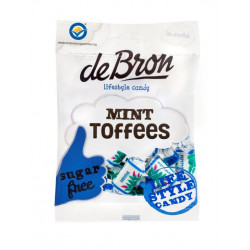 Caramele cu menta fara zahar si fara gluten DEBRON 90g