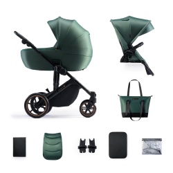 CARUCIOR 2 IN 1 KINDERKRAFT PRIME 2, DARK GREEN - Img 1