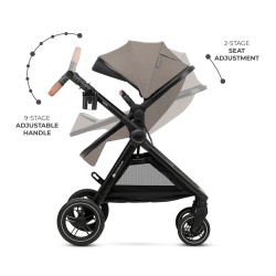 CARUCIOR KINDERKRAFT ESME PRO, 3 IN 1, SAND BEIGE - Img 2