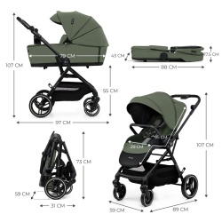 CARUCIOR KINDERKRAFT YOXI 3IN1 (MINK PRO) MISTIC GREEN - Img 5