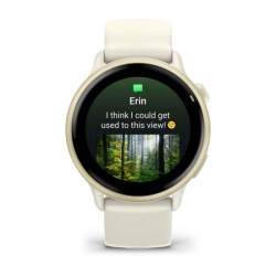Ceas Garmin vívoactive 6 Bone/Lunar Gold - Img 7
