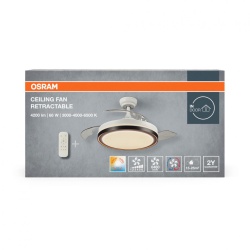 CEILING FAN RETRACTABLE 1070 66W WTOSRAM - Img 2
