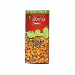 CIOCOLATA LAPTE&MIGDALE STEVIA 125GR