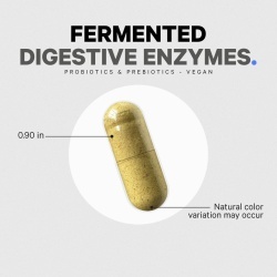 Codeage Fermented Digestive Enzymes With Probiotics & Prebiotics, Enzime Digestive Cu Probiotice Si Prebiotice Pentru Sustinerea Digestiei, 90 Cps - Img 11