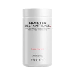 Codeage Grass-fed Beef Cartilage, Formula Pentru Sanatatea Articulatiilor Si Mobilitate, 180 Cps