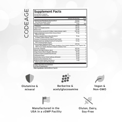 Codeage Leaky Gut Supplement - L-glutamine, Prebiotics, Probiotics, Postbiotic, Formula Avansata Pentru Sanatatea Intestinala, 60 Cps - Img 3