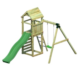 Complex de joaca din lemn Fungoo® Gaia T1S 04720PK (natur)