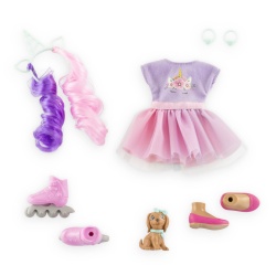COROLLE SET UNICORN PAPUSA LUNA 28CM - Img 5