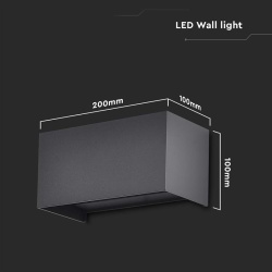 CORP ILUMINAT PERETE IP65 24W 3000K - NEGRU - Img 5