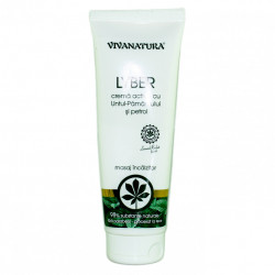 CREMA"LYBER" ANTIREUMATICA CU UNTUL PAMANTULUI SI PETROL(MASAJ INCALZITOR) 250ml VIVA NATURA