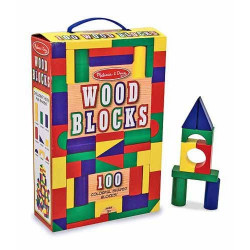 Cuburi din lemn colorate Melissa and Doug 100 - Img 1