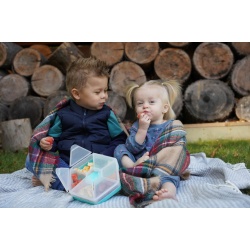 CUTIE SNACK HEXAGON SNACKLE 6 COMPARTMENTE, MELII, PINK