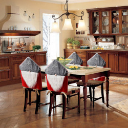 Decorațiuni pentru scaune - Elfi - 50 x 60 cm - gri / roșu - Img 1
