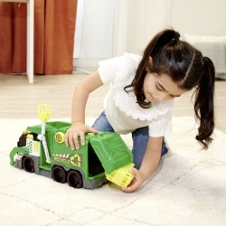 DICKIE TOYS CAMION DE RECICLARE CU LUMINI SI SUNETE 39CM - Img 4