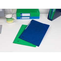 DOSAR MAPA OXFORD TOPFILE A4, CAPACITATE 200 FILE, INCHIDERE CU ELASTIC, PEFC, 3 CLAPE, INDEX, SET 10, CULOARE ALBASTRU INCHIS
