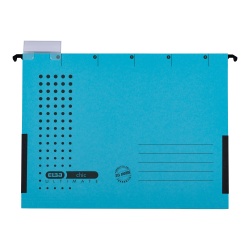 DOSAR SUSPENDAT CU BURDUF ELBA ULTIMATE A4, CARTON 240G/MP, BLUE ANGEL, CAPACITATE 330 FILE, PORTETICHETA, CULOARE ALBASTRU