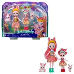 ENCHANTIMALS SET PAPUSI SURORI SI ANIMALUTELE LOR BREE BUNNY SI TWIST SI BEDELIA BUNNY SI TAPPY - Img 8