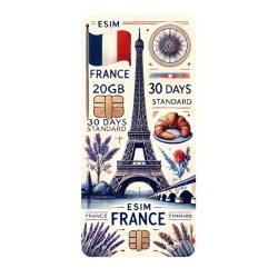 eSIM France 20GB 30Days Standard