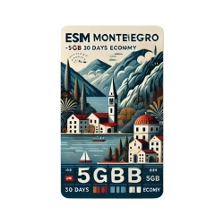 eSIM Montenegro 5GB 30Days Economy
