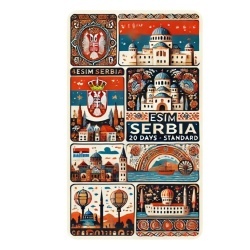 eSIM Serbia 20GB 30Days Standard