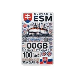 eSIM Slovakia, 100GB, 30 Days, Standard