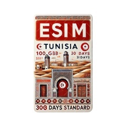 eSIM Tunisia 100GB 30Days Standard
