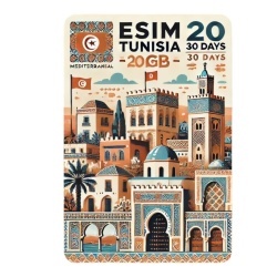 eSIM Tunisia 20GB 30Days Standard