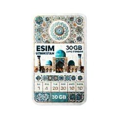 eSIM Uzbekistan, 100GB, 30 Days, Standard