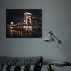 FAMILY POUND - Tablou cu LED - "Podul cu lanturi - 2 x AA, 38 x 48 cm - Img 2