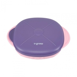 Farfurie silicon cu capac , mov, U-Grow - Img 7