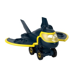 FISHER PRICE BATWHEELS MASINUTA METALICA AVIONUL BATWING 1:55 - Img 6