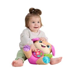 FISHER PRICE CATEL INTERACTIV CU URECHI ROZ RADE SI INVATA - Img 3