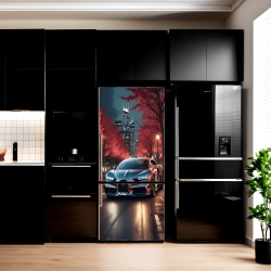 Folie imprimata color pentru decor Frigider, dimensiune 200 x 90cm, model: AVX-FR08 - Img 1