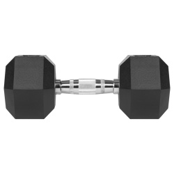 GANTERE DUMBBELL HEX FONTA CAUCIUCATA 2X12.5KG REBEL AC - Img 5