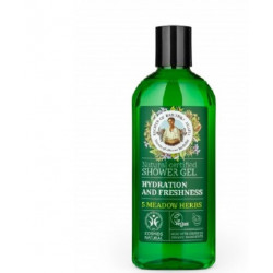 Gel de dus hidratant si revigorant cu extracte din 5 plante de camp "rba" 260ml adams vision
