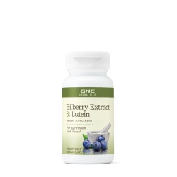 Gnc Herbal Plus Bilberry Extract & Lutein, Extract De Afine Si Luteina, 30 Cps