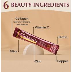 Gnc Premier Collagen Powder, Formula Premium De Peptide De Colagen Hidrolizat Fara Aroma, 20 X 10.1 G - Img 7