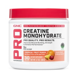 Gnc Pro Performance Creatine Monohydrate, Creatina Monohidrata Cu Aroma De Fructe Tropicale Pentru Sustinerea Musculaturii Si A Functiei Cognitive, 189 G