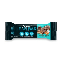 Gnc Total Lean Layered Lean Bar, Baton Proteic Cu Aroma De Caramel Si Cocos, 44 G