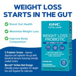 Gnc Total Lean Weight Loss Probiotic, Probiotic Lab4 Studiat Clinic, 25 Miliarde Ufc Culturi Vii Pentru Controlul Greutatii, 30 Cps - Img 8