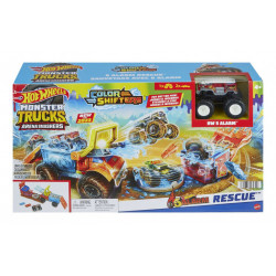 Hot wheels monster truck arena smashers color shifters salvarea lui 5alarm - Img 6