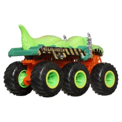 HOT WHEELS MONSTER TRUCK BIG RIGS MASINUTA METALICA CU 6 ROTI MEGA-WREX SCARA 1 LA 64 - Img 5