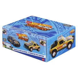 HOT WHEELS SET 2 MASINUTE METALICE PULL BACK MUSCLE AND BLOWN SI PORSCHE 914 SAFARI 1:43 - Img 2
